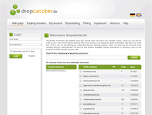 Tablet Screenshot of dropcatcher.de